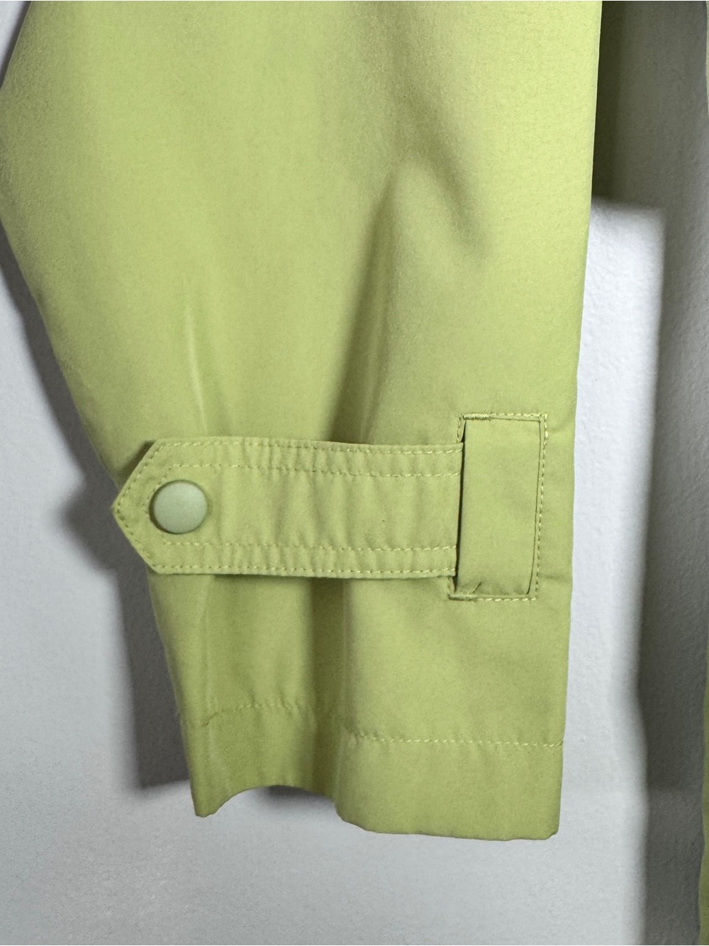 L.L.Bean full length hooded trench raincoat light olive lime shade Women's S - Picture 7 of 16